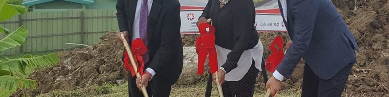 Ministers and UDeCOTT Chairman turn the sod for Tarodale Community Centre 4 Ministers and UDeCOTT Chairman turn the sod for Tarodale Community Centre 4